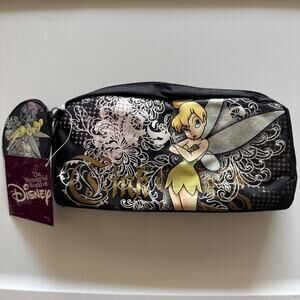 Disney Tinker Bell In Fairy Land youth women's clutch purse Makeup Bag Pouch